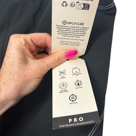 NWT Men’s Billabong Black Fluid 2K Pro Performance Board Shorts Regular Length - Picture 12 of 13